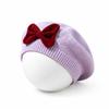 Comfortable Children Bow Beret Solid Color Kid Beret Cap Sweet Girls Bow Hat  For 6M-3Y
