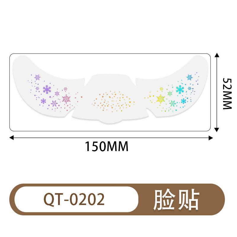 Christmas Tattoo Sticker Waterproof Temporary Simulated Freckle Makeup Sticker Laser Flash Face Sticker