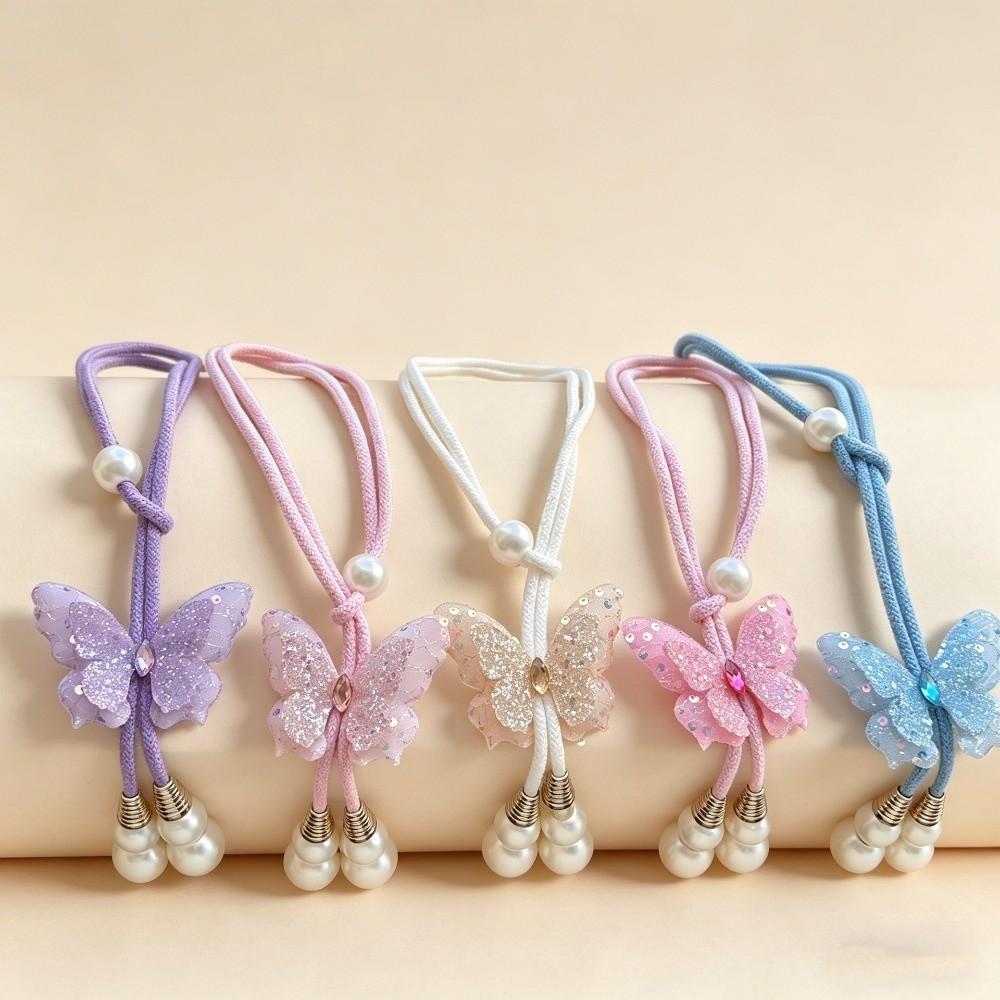 2PCS Creative Butterfly Curtain Tie Strap Adjustable Curtain Rope Curtain Tie Back Home Decor