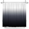 Modernes einfaches Duschvorhang-Set mit 12 Haken, einfarbig, Farbverlauf, abstrakt, elegant, wasserdicht, Polyester, Badezimmer-Vorhang-Dekor