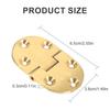 Pack of 2 Practical Sturdy Brass Butlers Tray Hinges with Screws Convenient Accessory for Furniture and Cabinets
