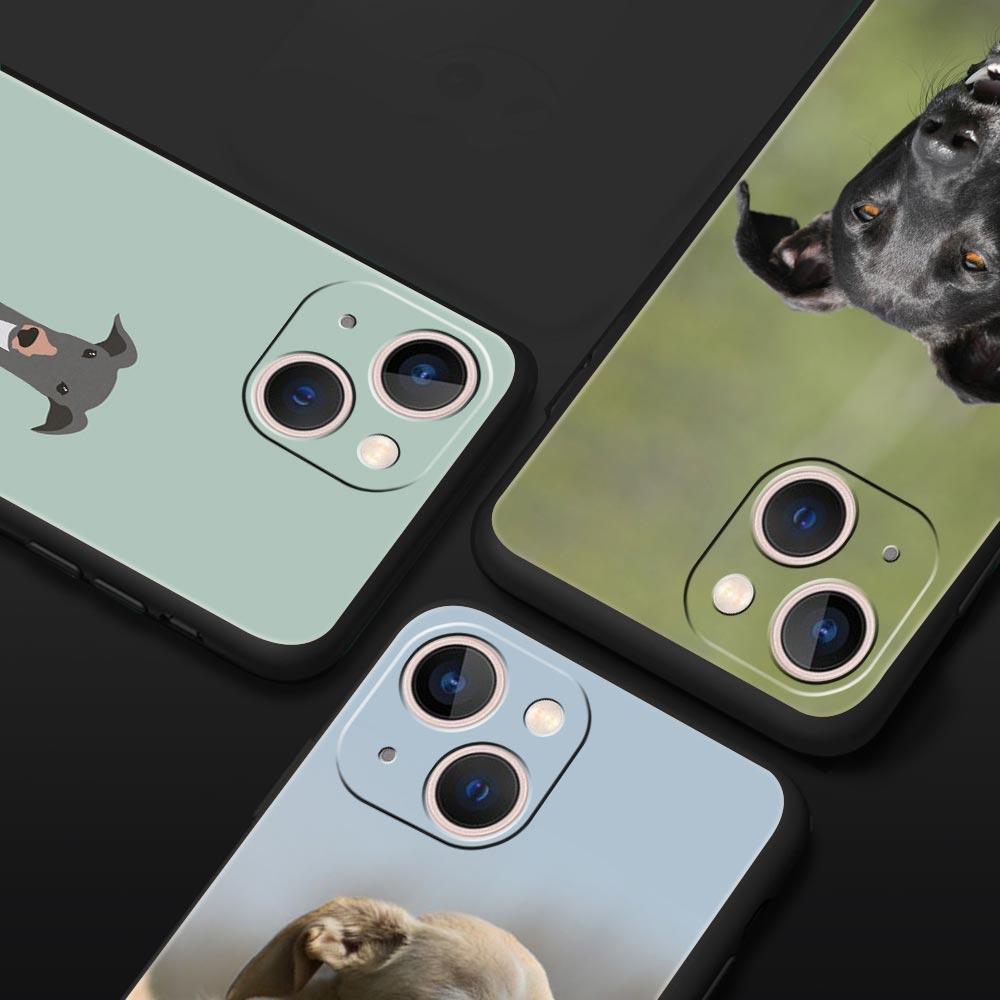 Galgo Greyhound Dog Luxury Phone Case For iPhone 17 Air 16 Plus 13 15 14 12 11 Pro MAX 7 8 SE Soft TPU Black Cover