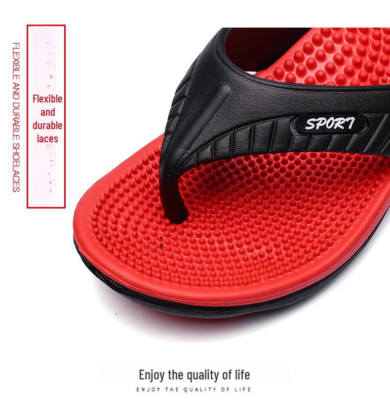 Breathable Lightweight Men's Summer Slippers - Trendy Beach Flip Flops