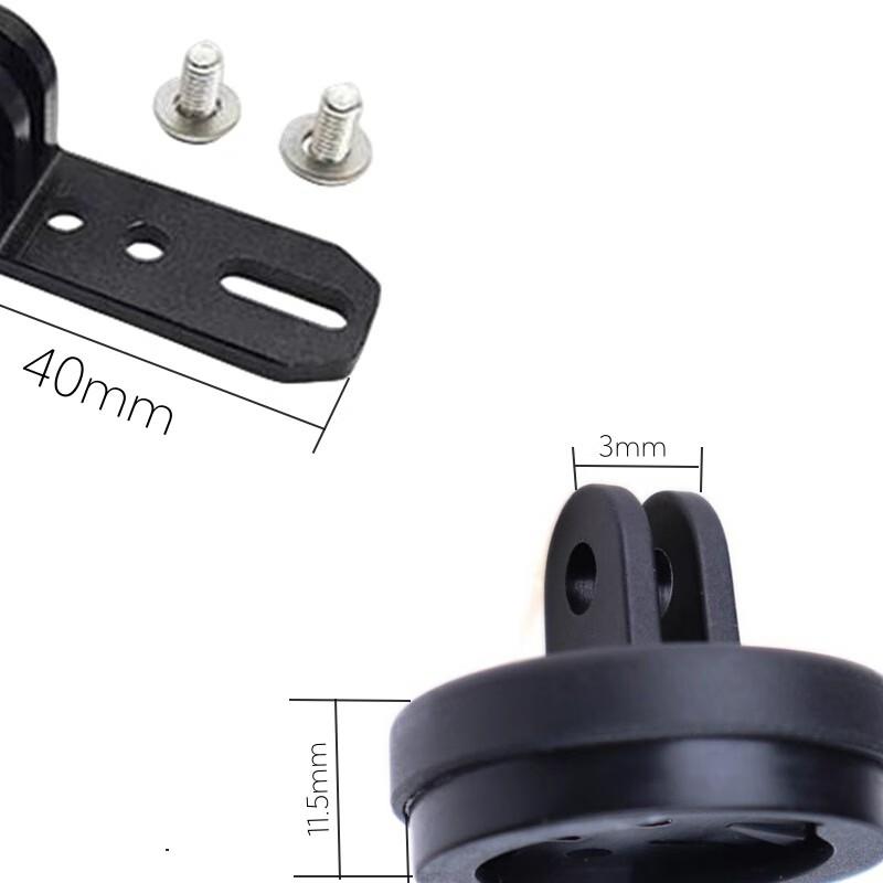 Bicycle Seat Taillight & Number Plate Mount for Shimano/Garmin