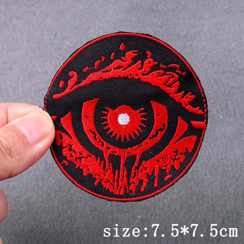 Demon Skull Patch Iron On Embroidery Patches For Clothing Thermoadhesive Patches For Clothes Hip Hop Punk Patch Stickers Badges