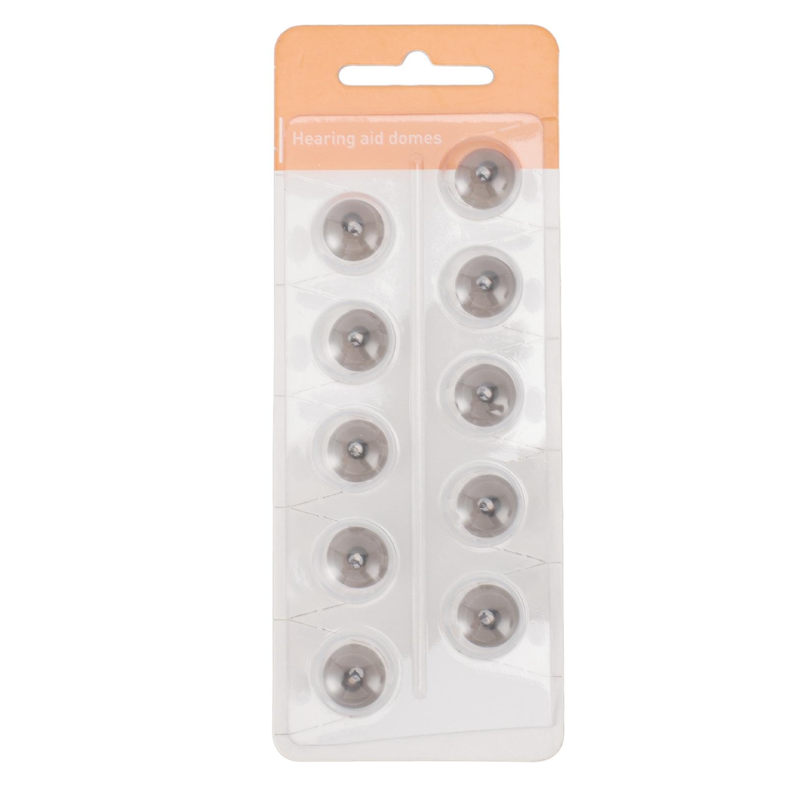 

10pcs Sound Amplifier Domes Soft Silicone Ear Plug Tips Round Dome Set for Phonak for Audeo for L(for 6.5-9kg)
