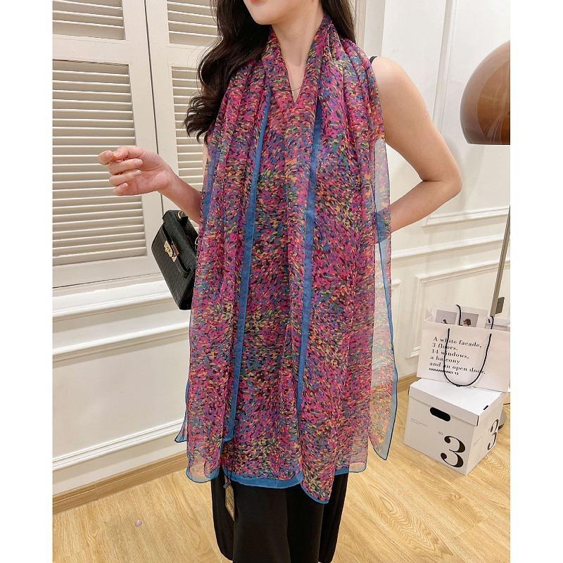 Yourou yarn ginkgo biloba beach towel travel vacation 111 * 181cm silk scarf women's elegant fashion scarf
