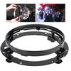 7inch Electroplated Black Headlight Extension Trim Ring Bracket Motorcycle