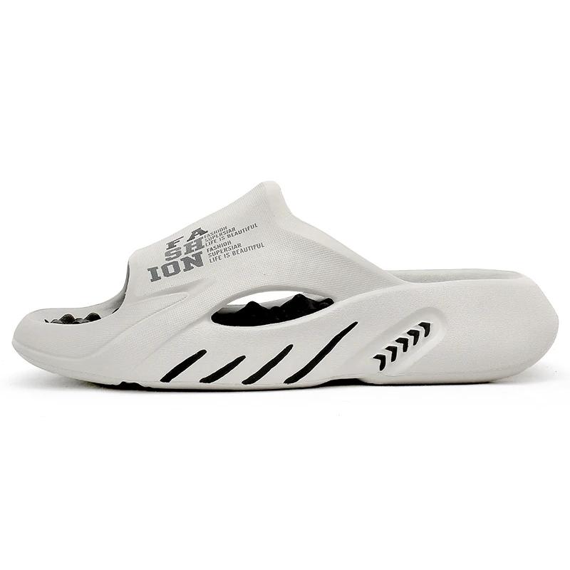 Fashion Shevalues Casual Men Massage Slippers Thick Sole House Men Sandals Outdoor Fashion Beach Slides Men's Sport Slippers Big Size