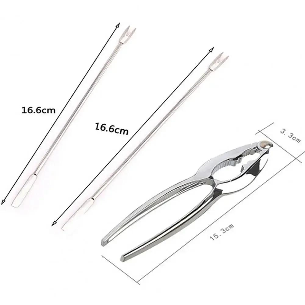 1 Set Fishing Pliers Labor-saving Portable Crab Claws Lobster Crab Nut Opener Nutcracker Tongs for Home Walnut Clip