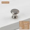Home Decoration Silver Aluminum Single Hole Handle Modern Wardrobe Drawer Round Knob Kitchen Cabinet Furniture Small Door Handle