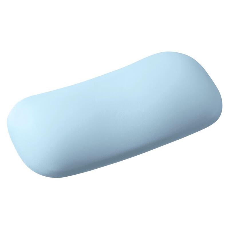 SANWA Ergonomic Jelly Silicone Wrist Rest, Mouse Pad Wrist Support, Solid Color Wrist Pad Hand Rest, Soft Washable, for Gaming And Office Use, BL Blue
