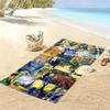 Van Gogh Painting Print Beach Towel, Large Soft Quick Dry Towel for Beach Camping Swimming