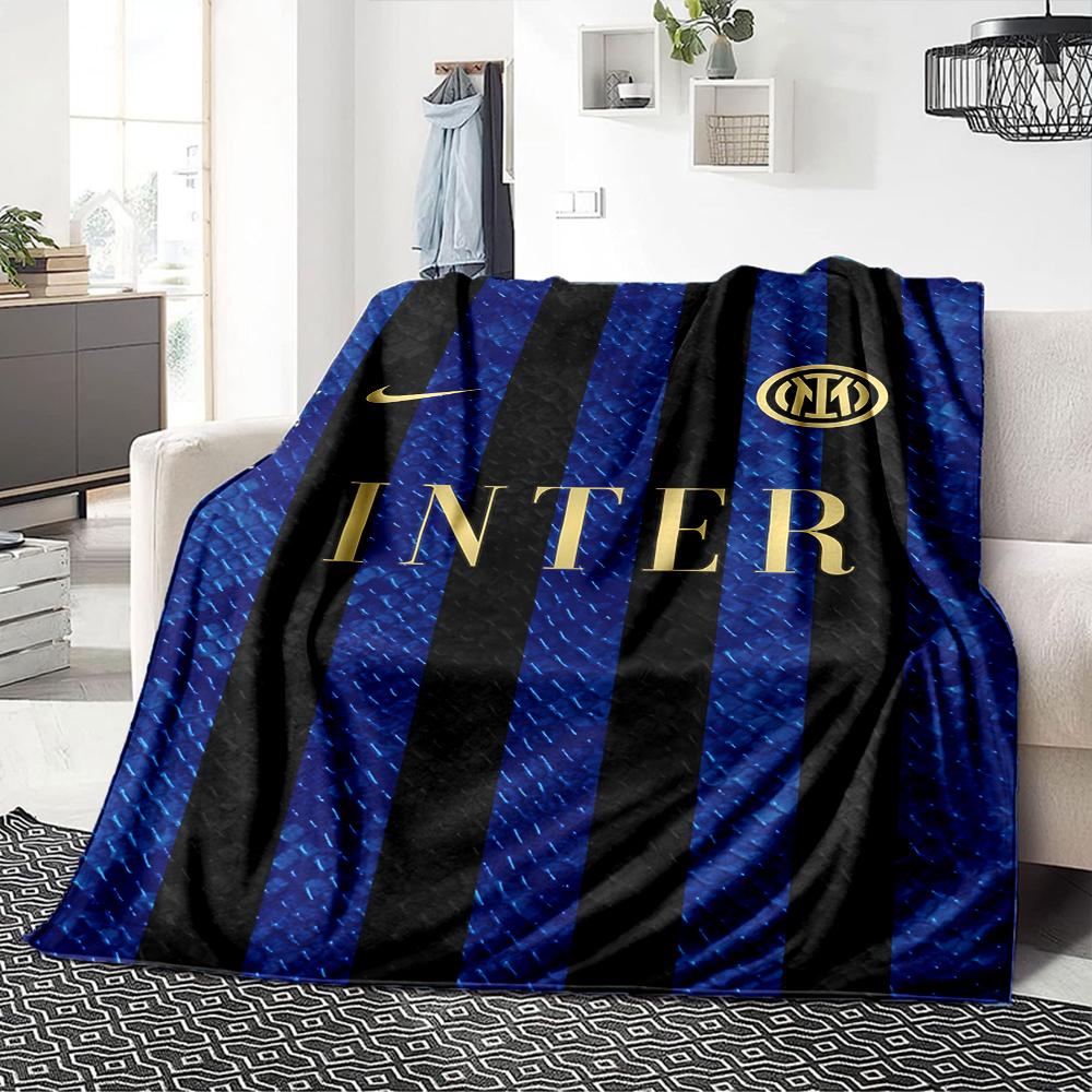 Coperte Campioni Inter Milan Flanella Stampata Traspirante Calda Coperta da Divano per Casa Ufficio Copriletti 0708a2