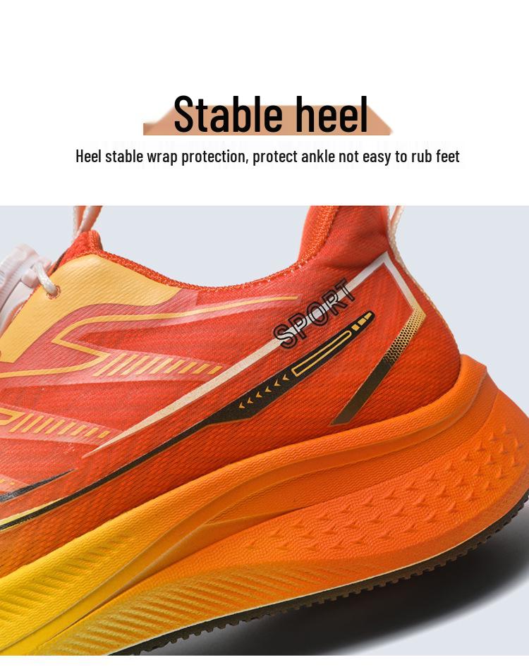 Men's Rotating Buckle Mesh Running Shoes - Lightweight, Breathable, Anti-slip, Shock-absorbing Casual Sneakers