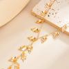 SHIXIN Sexy Leaves Tassel Long Pendent Necklace for Women Vintage Adjustable Y-Shaped Sweater Chain Party Jewelry Accessories