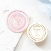 Brass Head Seal Stamp Crown Letters Sealing Wax Stamp for Letter Invitations Decoration English Letters Wax Seal Stamp