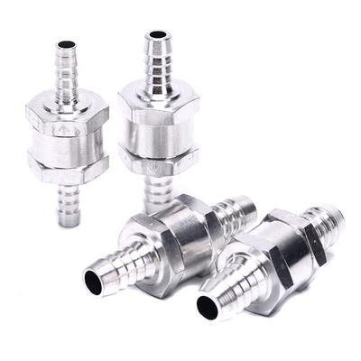 Válvula de Retenção Unidirecional de Alumínio para Combustível Água Gás Ar Vácuo Gasolina Diesel 4 Tamanhos de Válvulas 6/8/10/12mm Para Marítimo Automotivo