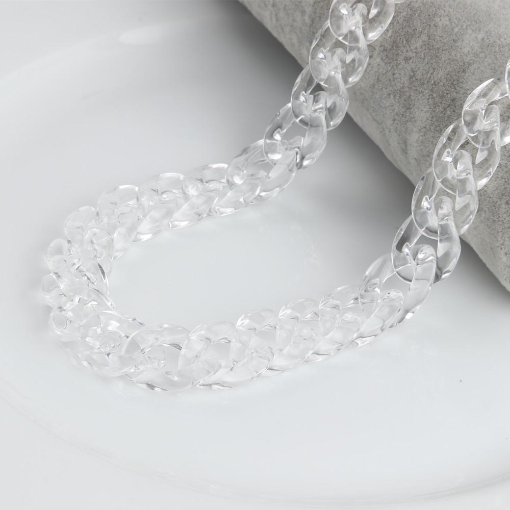 Cadena de Gafas Acrílica Mate de Moda para Mujer Cordón Soporte Cadena para Gafas de Lectura Cadena para Colgar Gafas en el Cuello Correa Cuerda