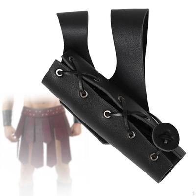 Belt Sword Sheath Medieval Cosplay Knight Cutlass Holder PU Leather for Halloween Role Playing