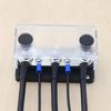 3 Post Power Distribution Block Bus Bar with Cover,150A Rating, Marine Bus Bar, Automobile, and Solar Wiring