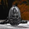 Amitabha Pendant Necklace Carved Buddha Lucky Amulet Necklaces For Women Men Jewelry Gifts