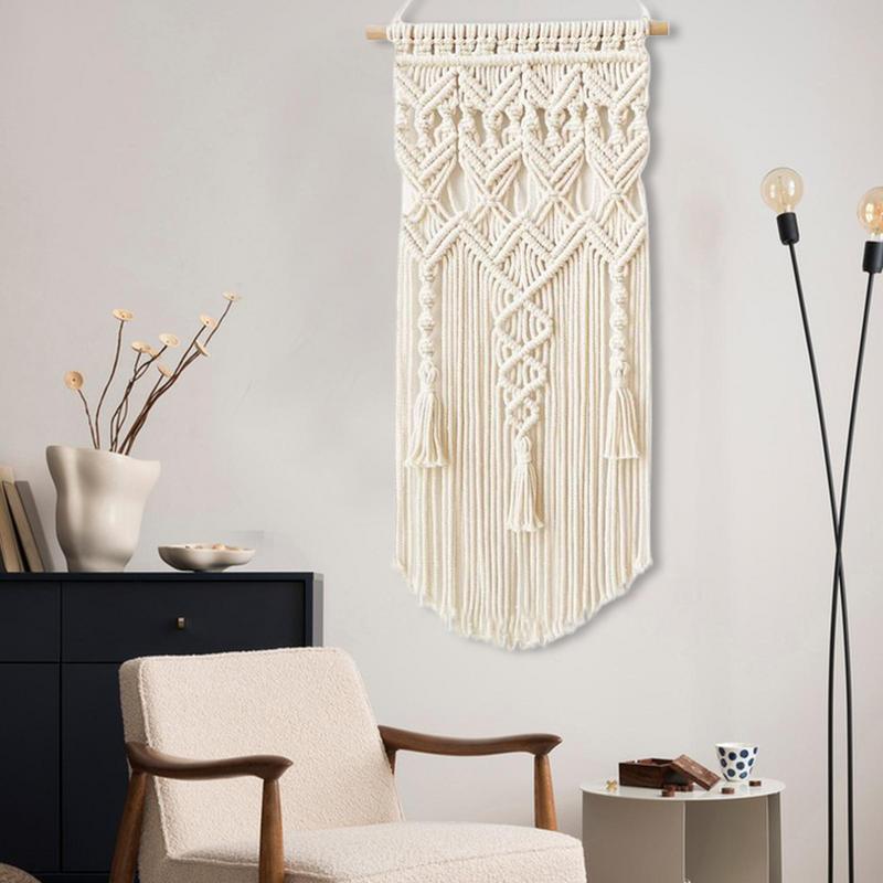 Cm Nordic Bohemian Handwoven Cotton Rope Tassel Tapestry Wall Decoration Macrame Wall Hanging Three Styles