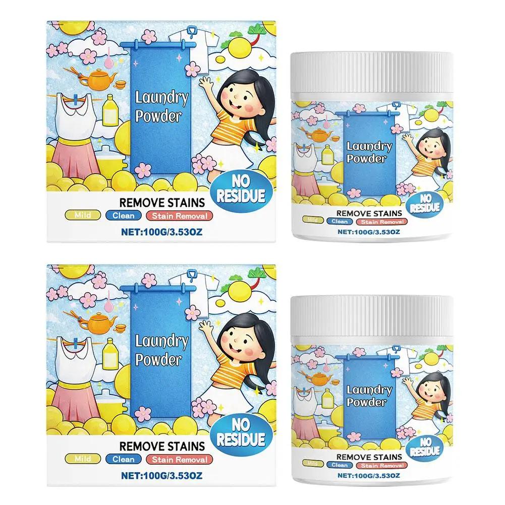 Laundry Detergent Powder Cleans Removes Stains And Dirt Refreshes Softens Leaves A Fresh Natural Fragrance For Household 1/ F4W6