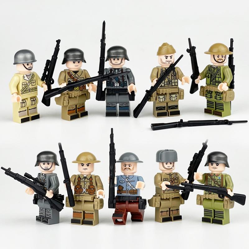 Special Forces Mini Action Figures Complete Set Of 12 With Movable Joints And Weapons