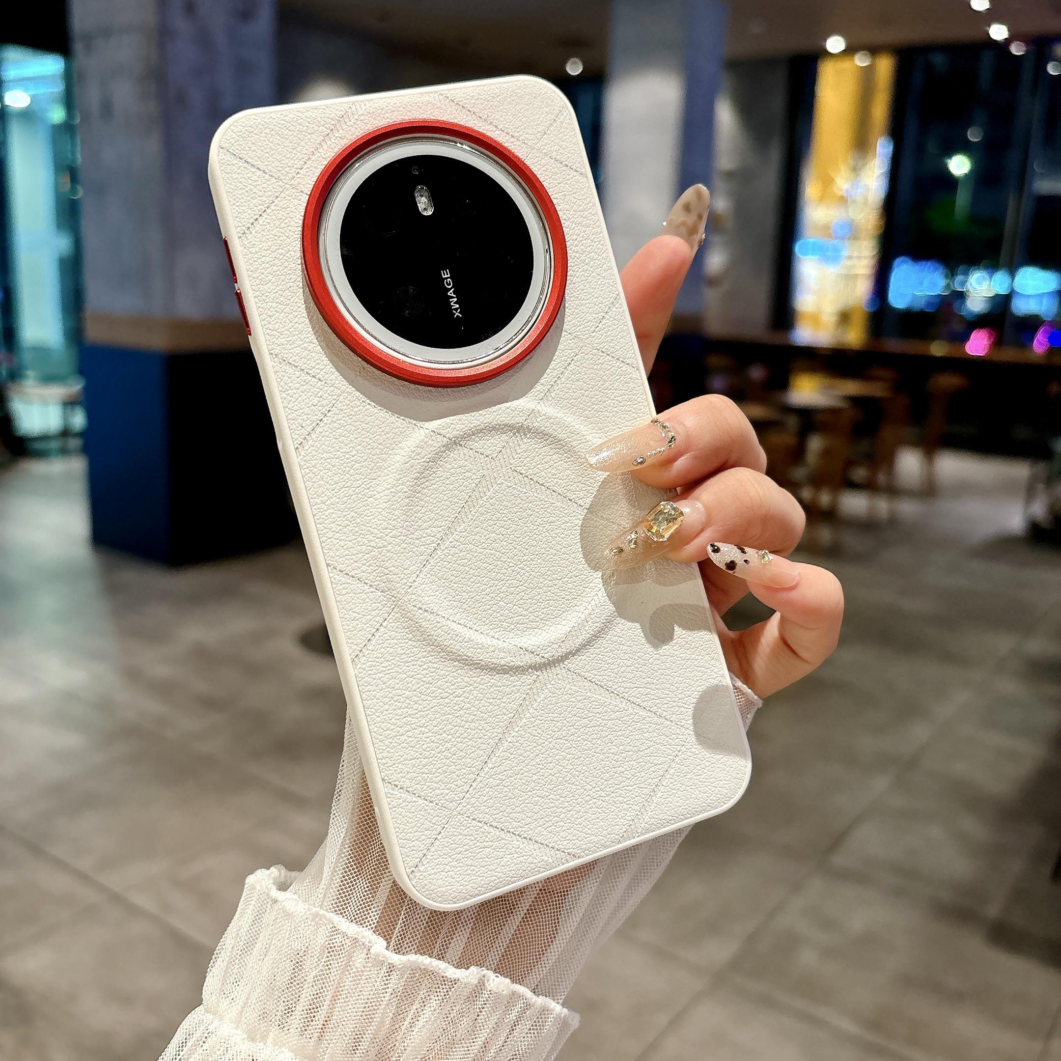 

For Huawei Mate 70 70 Pro 70 ProPlus Embossed Magnetic Leather Line Texture Drop & Fingerprint Resistant Phone Case For Mate 70