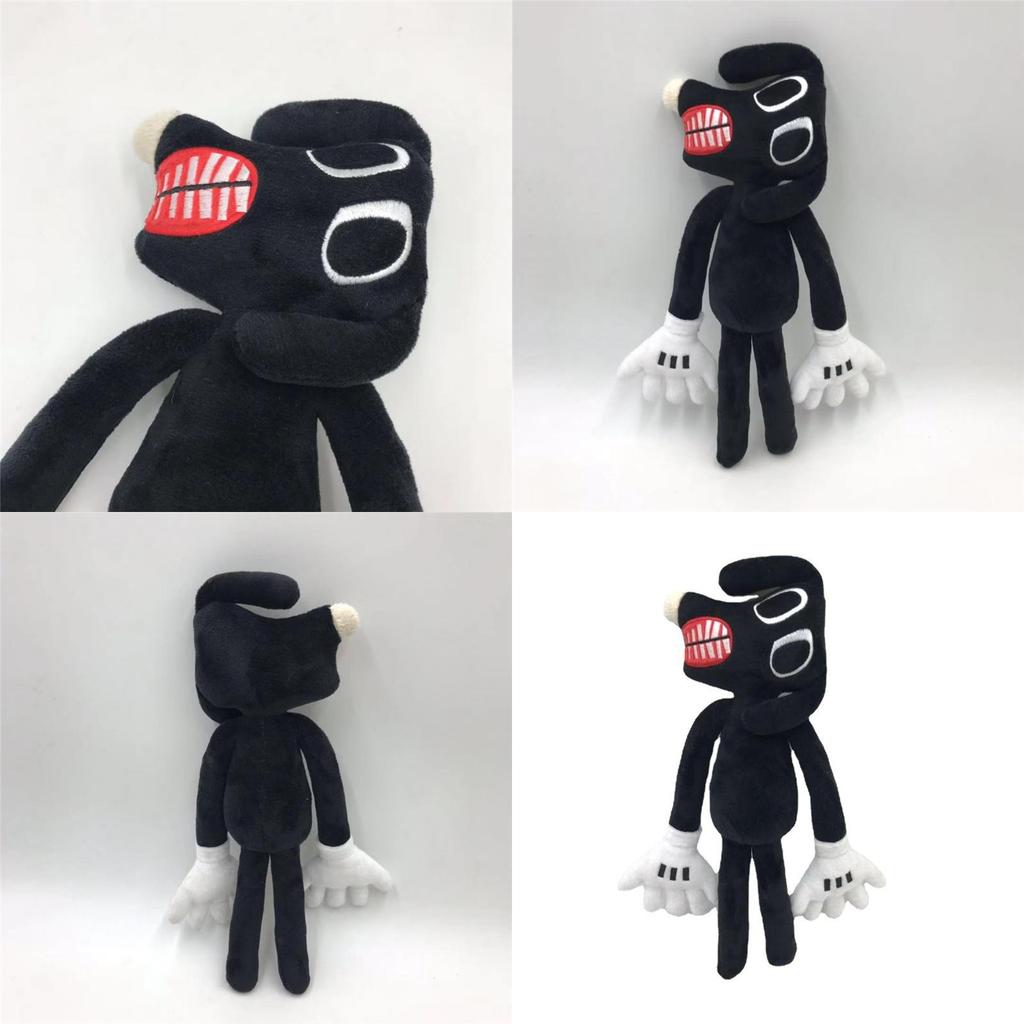 Siren Head Series Black Dog Plush Toy Crooked Neck Horror Stuffed Doll 30cm/11.8inch Height