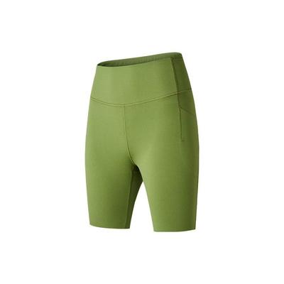 Solid High-Waisted Sports Shorts Women Shorts Coral-Green SC1239136-2