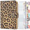 Creative Leopard Print Hand Ledger A6 Plan Book Binder 6 Holes Cash Budget Binder Notebook Office Stationery Premium