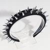 1PC Exaggerated, Designer, Rivet, Black, Hairband, Summer, Wide, Fashion, Punk, Personalized, Headband, Hairpin