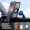 360° Rotating Magnetic Metal Stand Phone Case For Samsung Galaxy S26 Ultra S26Plus S25Ultra S24Ultra Translucent Frosted Cover
