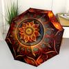 1pc Mandala Artwork Automatic Open/Close Umbrella, Folding Compact Umbrella with Lightweight Design for Women/Men yy251028242