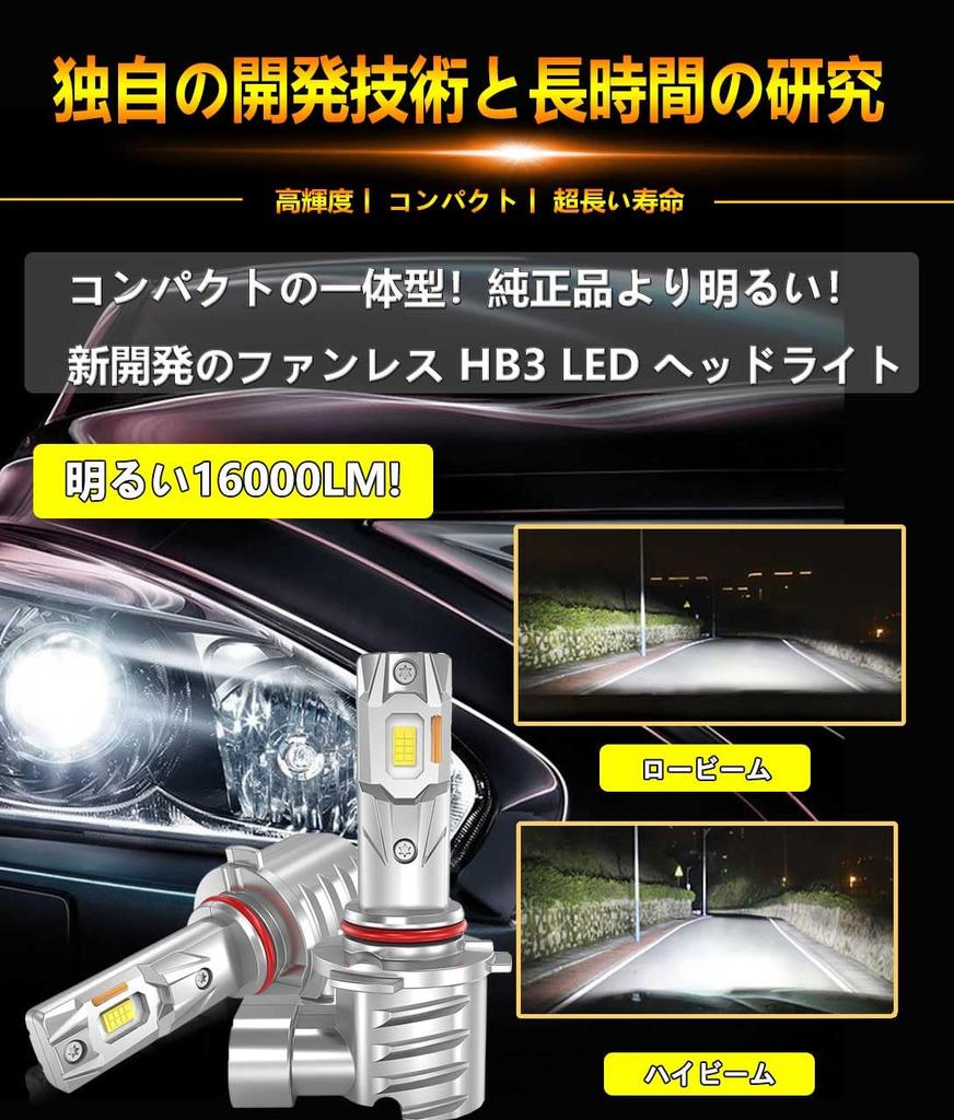 WENLE HB3 LED Headlight, High Beam, Compatible with New Vehicle Inspection, Explosive Light, 14,000