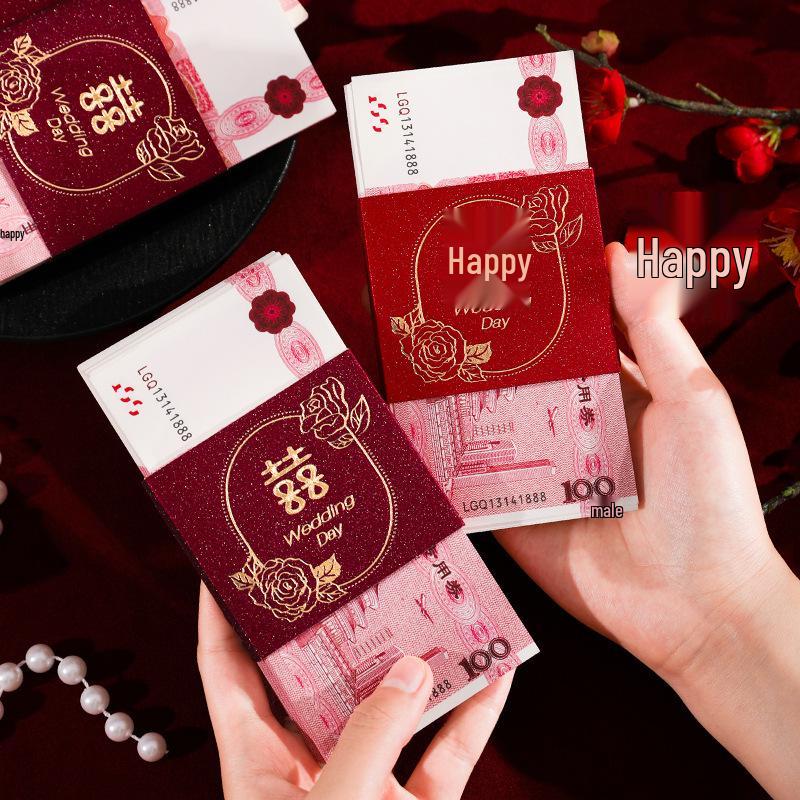 Creative Red Envelope Gift Holder for Wedding Engagement and Change of Address