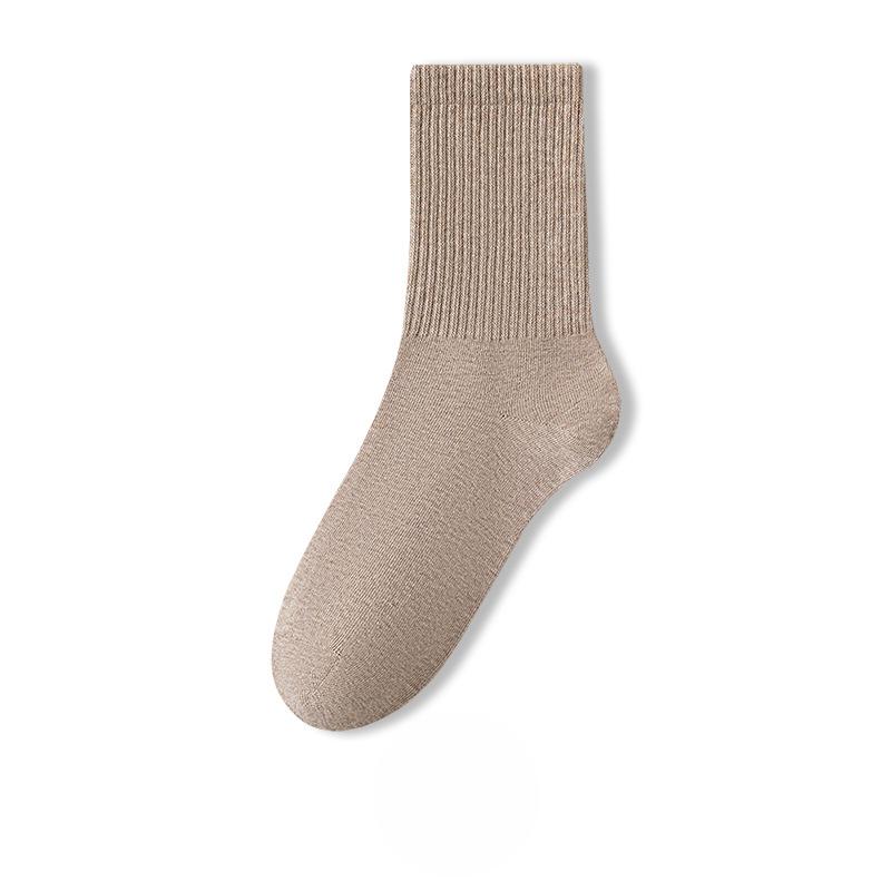 Female Spring and Autumn Pure Cotton High Elastic Breathable Tube Cotton Socks