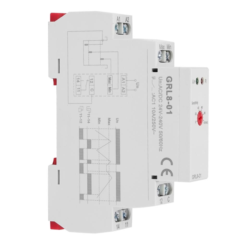 GRL801 Flüssigkeitsstand-Kontrollrelais Wasserstandsregler 10A ACDC 24V240V