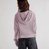 Autumn Winter Fashion Women's Hoodie Sweatshirts Patchwork Hooded Jacket Zip-Up Hoodie Cropped Knit Outerwear Y2K Coat