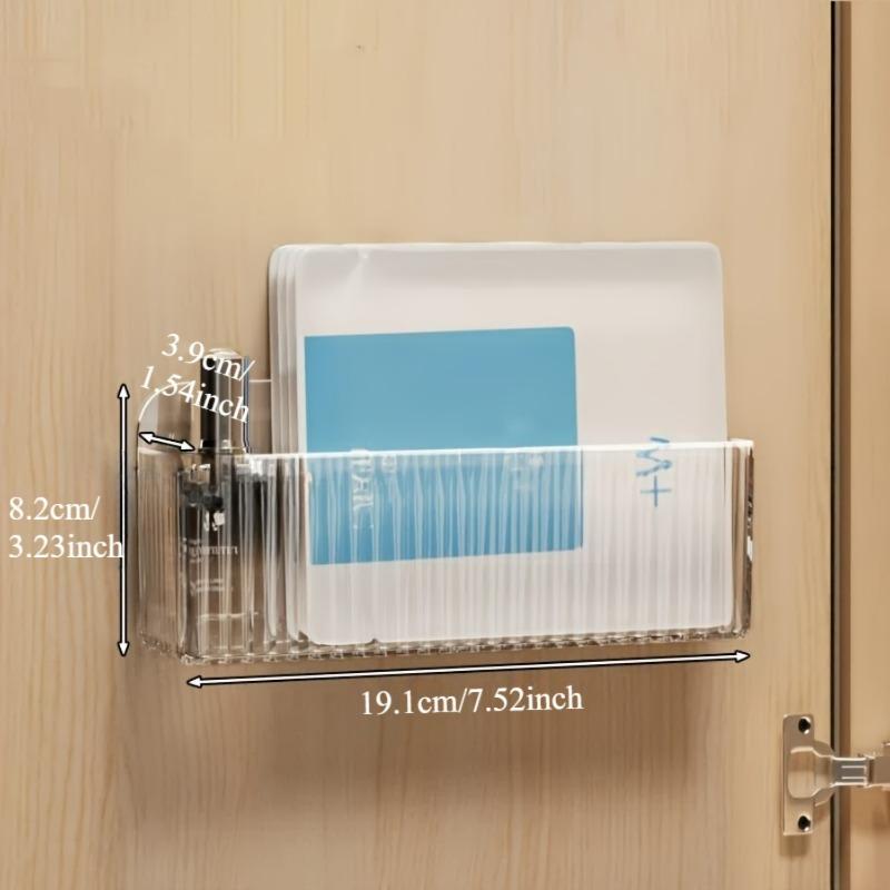 Зеркальный шкафчик Ящик для хранения Без сверления Настенный С перегородками Ванная комната Зеркальный шкафчик Хранение косметики Помады Маски Стойка