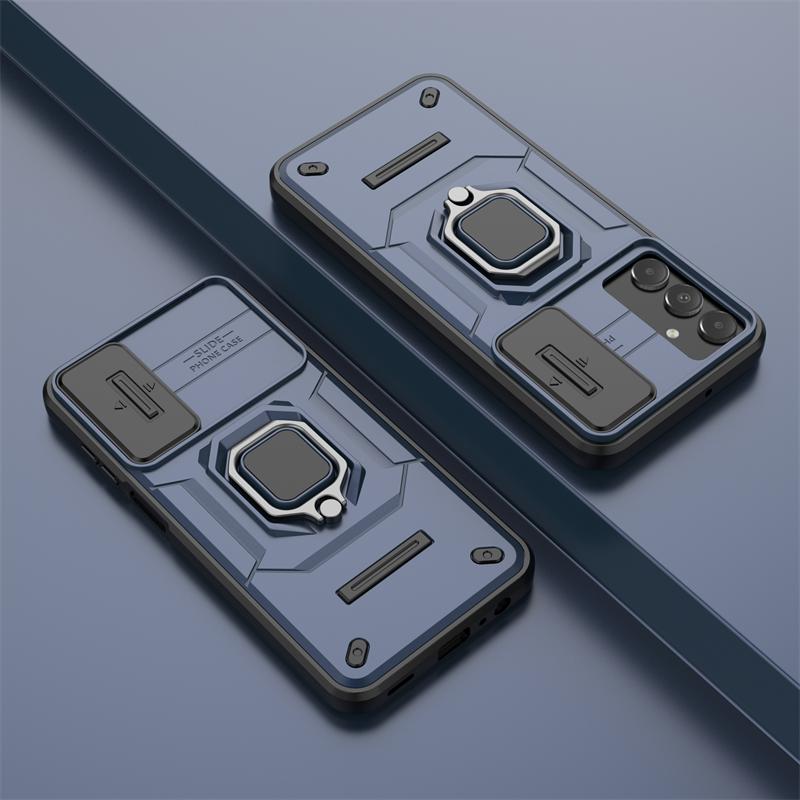 Für Samsung A15 Hülle Schiebekamera Schutz Armor Handyhülle Für Samsung Galaxy A15 A 15 4G SM-A155F Magnet Halter Ring Rückseite