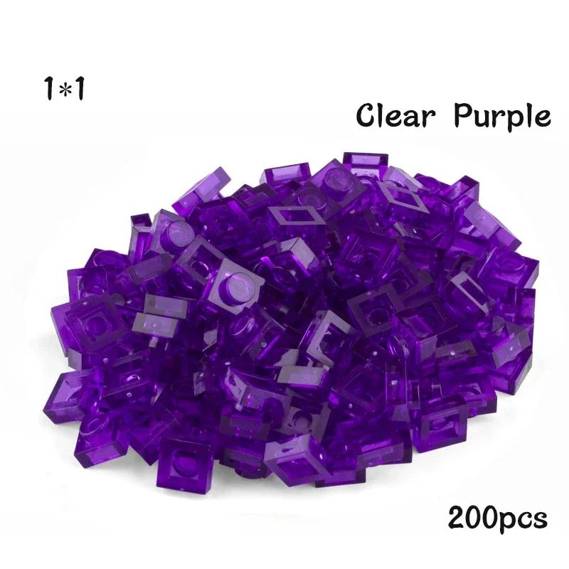 Non-Toxic 200Pcs Diy Building Blocks Thin Figures Bricks 1X1 Dots 21Color Educational Creative Size Compatible With 3024 Toys For Children