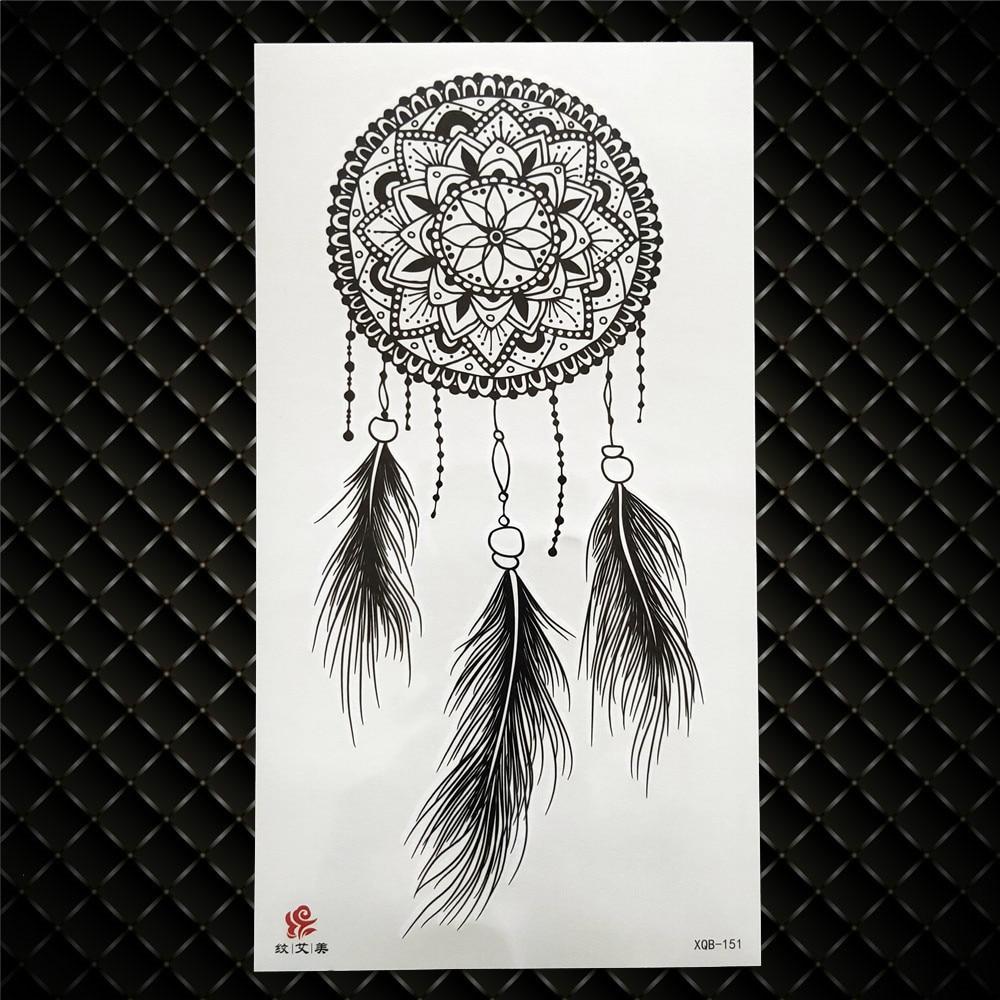 Daisy Flower Temporary Tattoo For Women Men Sexy Realistic Fake Tattoos Sticker Large Black Peony Blossom Waterproof Tatoos