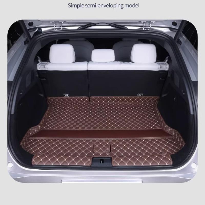 For Xpeng G6 2026 2025 2024 Car Boot Mat Rear Trunk Liner Cargo Protection Leather Trunk Mat Interior Modification Accessories