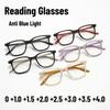 Personalized Square Frame Comfortable Reading Glasses Men Women Fashion High-definition Anti-blue Light Presbyopia Glasses +4.0