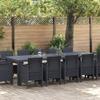 13-piece Garden Dining Set with Anthracite Poly Rattan Cushions 3378616