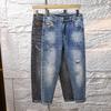Spring Thin Jeans Ripped Scar Repair Pants for Men