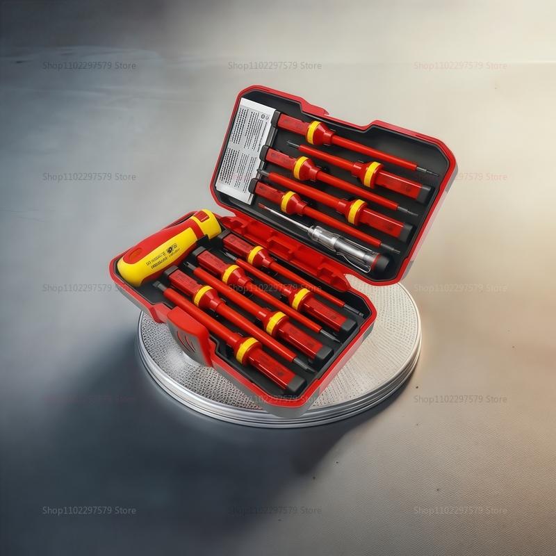 Electrician Repair Tools Kit 8 13pcs 1000V Insulated Screwdrivers Set with Magnetic Bits Multi-Tool for Electrical Work Home